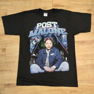 POST MALONE RAPPER HIPHOP เสื้อวง เสื้อทัวร์ ผ้าดำสนิท