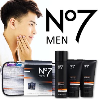 No7 Men Energising Wash Bag ชุดผลิตภัณฑ์ทำความสะอาดผิวหน้าผิวกายสำหรับผู้ชาย แถมฟรีกระเป๋าถือ Limited Edition