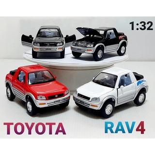 โมเดลรถโตโยต้า Toyota RAV4 รถ Concept Car Scale1:32 ความยาวรถ 5 นิ้ว (ฝ่ามือ) โมเดลรถเหล็ก รถโมเดล งานแบรนด์ Kinsmart