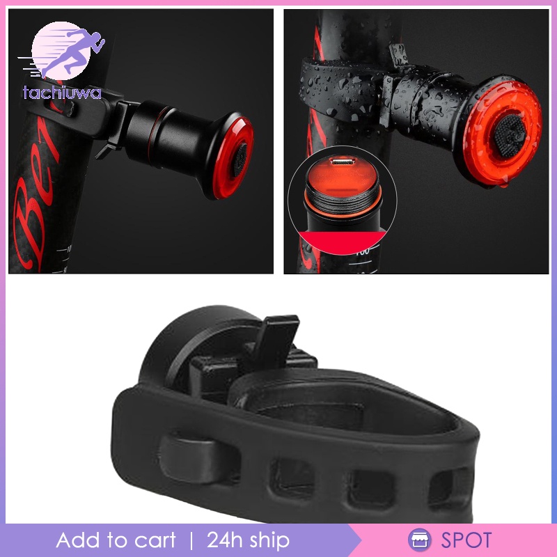 Aluminum Alloy Bicycle Brake Sensing Smart Rear Light for Saddle #8