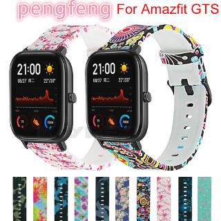 สายนาฬิกาข้อมือซิลิโคน แบบนิ่ม ลายพราง สําหรับ Xiaomi Amazfit GTS GTS 3 2 2e 2Mini Huami Amazfit GTR 42 มม.