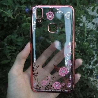 💥พร้อมส่ง💥เคส Vivo V9 เคสใสลายดอกไม้