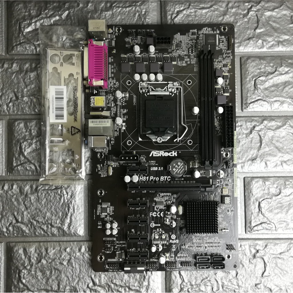 ⚡️เมนบอร์ด ASRock H81 PRO BTC LGA1150 มีฝาหลัง ฟรี Speakerเมนบอร์ด