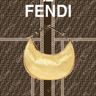 FENDI/ Fendigraphy กระเป๋าถือใบเล็ก/ กระเป๋าสะพายข้าง