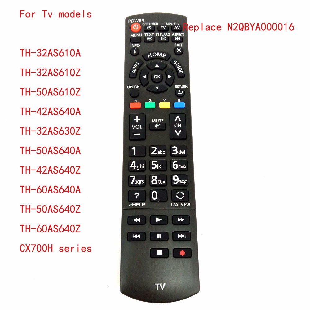 N2QAYB ใหม่000934 สําหรับรีโมทคอนโทรลทีวีสําหรับ TH-50AS610Z TH-32AS610A Fernbedienung