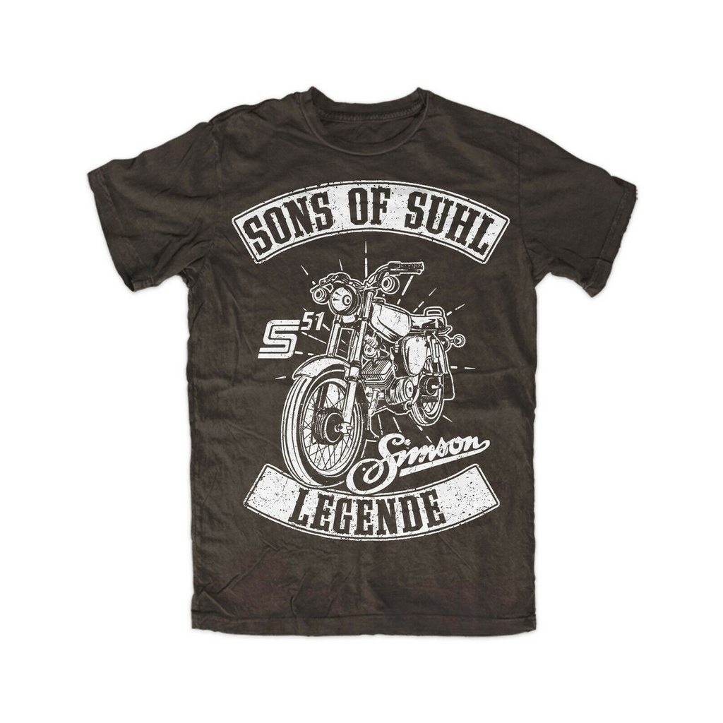 คอลูกเรือพร้อมส่ง เสื้อยืดแขนสั้น ผ้าฝ้าย 100% พิมพ์ลาย Sons Of Suhl S51 Brown Cult S50 Ddr Trabant 