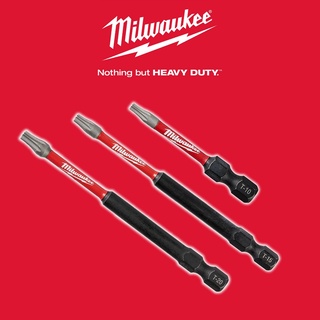 MILWAUKEE ดอกไขควงม,ดอกท็อค,ดอกท๊อกซ์ SHOCKWAVE IMPACT TORX หกเหลี่ยมหัวท๊อกซ์ ประแจ ท็อกซ์ ประแจดาว ดอกแฉก