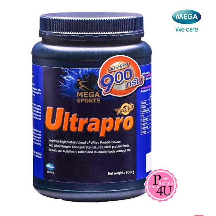 Mega We Care ULTRAPRO (Vanilla) เวย์โปรตีนสูตรครบถ้วน บรรจุ 900 กรัม [1985]