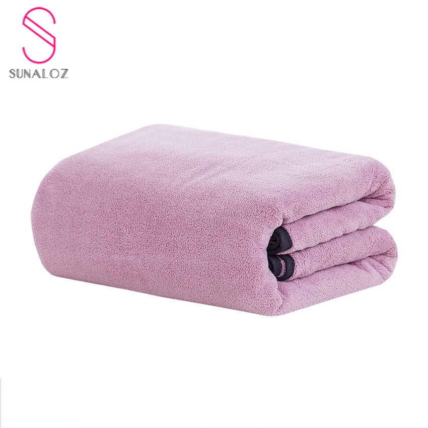 SUNALOZ-ผ้าขนหนูอาบน้ำ ผ้าเช็ดตัวใหญ่ ผ้าหนานุ่ม ซับน้ำดี แห้งไว (ขนาด 90 x 180 เซนติเมตร) รุ่น MS-T