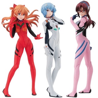 ตุ๊กตาฟิกเกอร์ Neon Genesis EVA Evangelion Mari Rei Asuka 3 ชิ้น