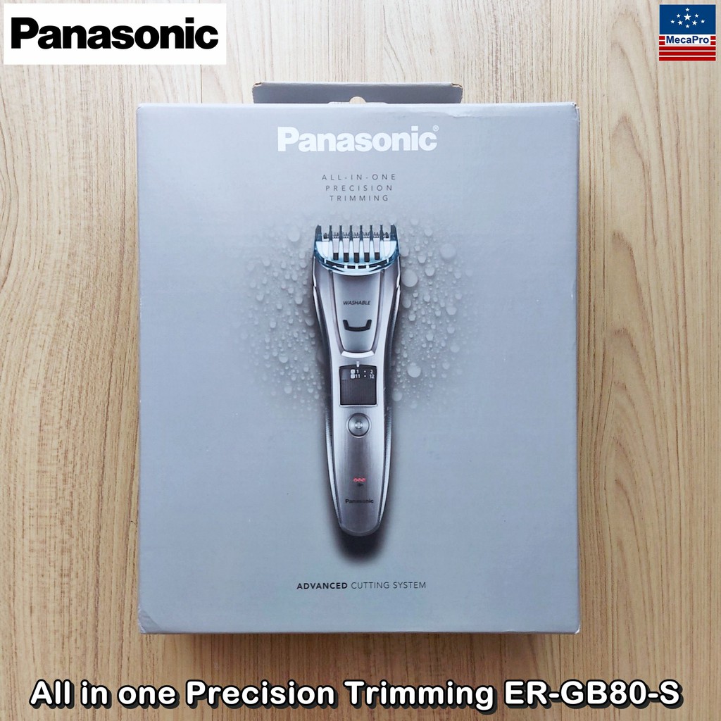 Panasonic® All in one Precision Trimming ER-GB80-S พานาโซนิค เครื่องโกนขนไฟฟ้า สำหรับผู้ชาย