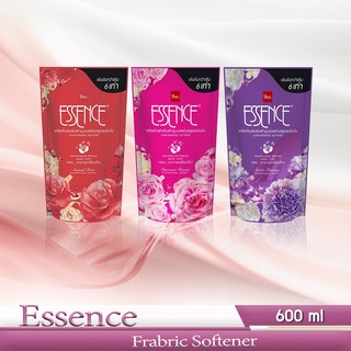 ESSENCE น้ำยาปรับผ้านุ่ม เอสเซ้นซ์ สูตรเข้มข้น ชนิดถุงเติม ขนาด 600 ml [แพ็คคู่]