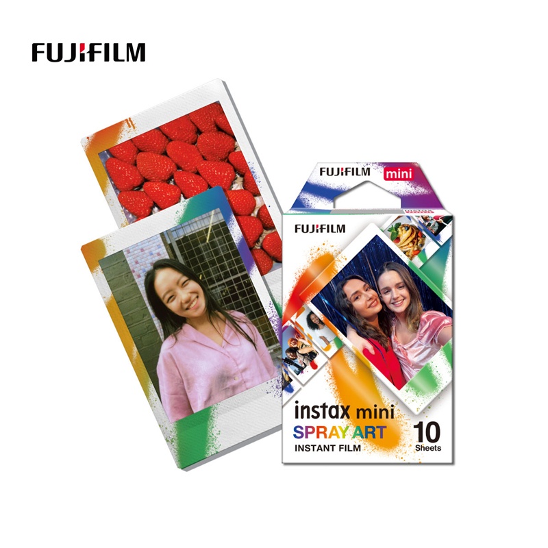 Fuji Film instax mini Instant Film ฟิล์ม*ลายSPRAY ART