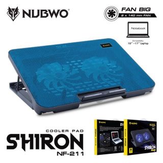 NUBWO🚀พัดลมระบายความร้อนโน๊ตบุ๊ค Notebook Cooler รุ่น NF-211