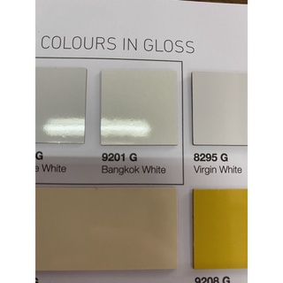 แผ่นโฟเมก้า TD 9201 G สีขาว เรียบ เงา โรงงาน Formica Thailand ขนาด 120 x 120 ซม. หนา 0.6 มม.