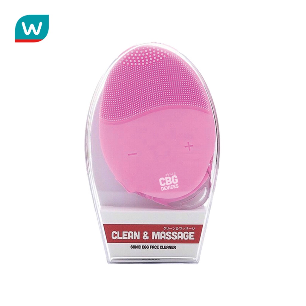 CBG Devices ซีบีจี ดีไวซ์ โซนิค เอ๊ก เครื่องล้างหน้าระบบสั่น ปรับได้ 15ระดับ #สีชมพู 1ชิ้น