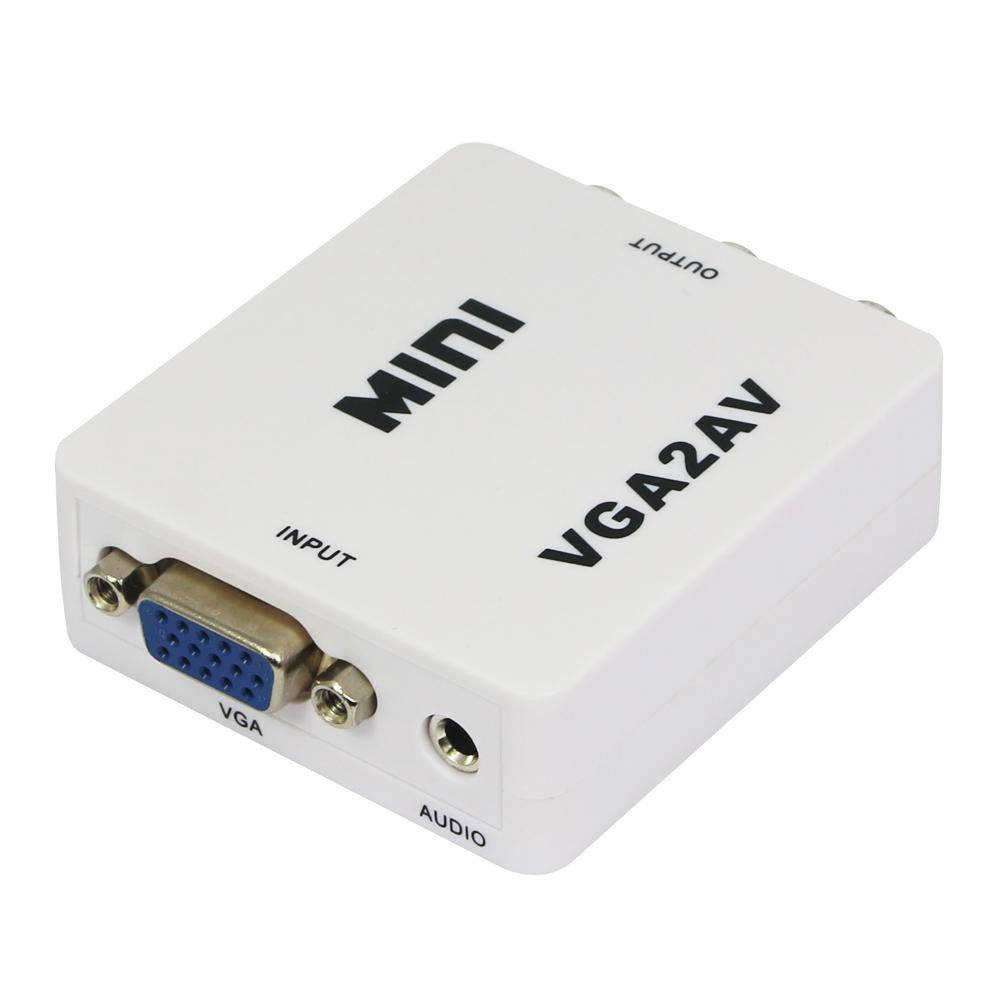 ตัวแปลงสัญญาณ1080 P Vga To Av Tv คอมโพสิตแปลงสัญญาณ Rca S - Video Scan ...