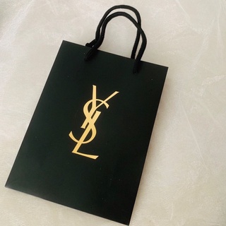 ‼️ไม่แท้ยินดีคืนเงิน‼️ถุง YSL แท้ จากช้อป 3 ขนาด พร้อมริบบิ้น ถุงกระดาษ Yves Saint Laurent‼️