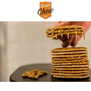 สวีทชิว สโตรปวาฟเฟิลไส้คาราเมล 40 กรัม - Stroopwafel Dutch Caramel Waffle Sweet Chew 40g