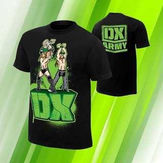 Wwe ของแท้ เสื้อยืดลําลอง ผ้าฝ้าย 100% แขนสั้น พิมพ์ลาย DX Re-Enlist lelaki สีดํา พลัสไซซ์ XS-XXXL ของขวัญวันเกิด สําหรับผู้ชาย