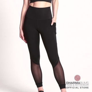 Dharma Bums Enigma Legging 7/8 - Black กางเกงเลกกิ้งออกกำลังกาย ดาร์มา บัมส์