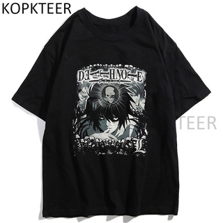 เสื้อยืดแขนสั้น ผ้าฝ้าย 100% พิมพ์ลายอนิเมะ Death Note MisaMisa Yagami Light Mikami Teru Manga สไตล์ฮาราจูกุ สําหรับผู้ช