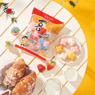 เยลลี่รสผลไม้ผสมนม หอมอร่อย เปรี้ยวหวานเบาๆ 喜之郎乳酸果冻 360g