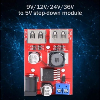 USB Strp down ไฟเข้า 9-396v.ไฟออก usb 5v.X2