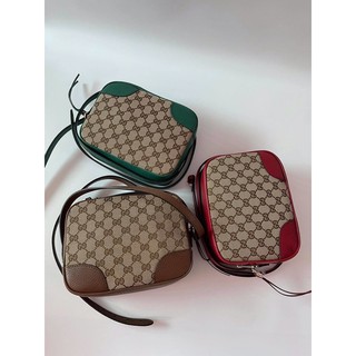 New🍥GUCCI Bree Microguccissima Canvas Leather Crossbody