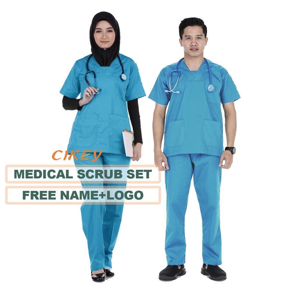 READY Stockmedical SCRUB SUIT TOP+PANTS - ผู้หญิง & ผู้ชาย