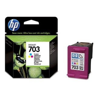 ตลับหมึกอิงค์เจ็ท HP 703 Color สำหรับรุ่น K209A/K109A/Deskjet F735 AIO ตลับสี