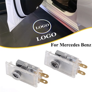 โคมไฟโปรเจคเตอร์ Led เลเซอร์ ลายโลโก้รถยนต์ สําหรับ Mercedes Benz W210 E220 E200 E230 E240 E55