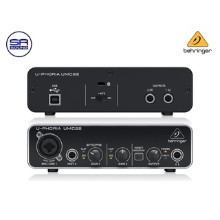 Behringer UMC22 ออดิโออินเตอร์เฟส Audio Interface Audio Interface 2×2 USB Audio Interface(สินค้าใหม่แกะกล่อง ของแท้100%)