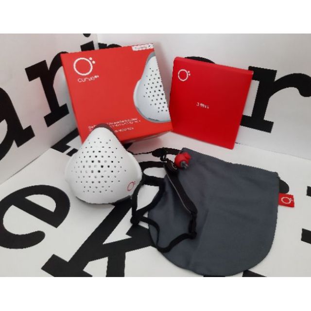 O2 Curve 1.2 Dust & Air pollution mask หน้ากาก O2 Canada หน้ากากกันฝุ่นPM2.5 แถมฟรีไส้กรอง 3 ชิ้น (ส