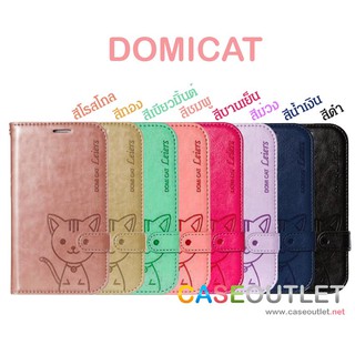 เคส Samsung Note9 | Note8 | Note10 | Note10+ ฝาพับ Domicat แมว พร้อมสายห้อย