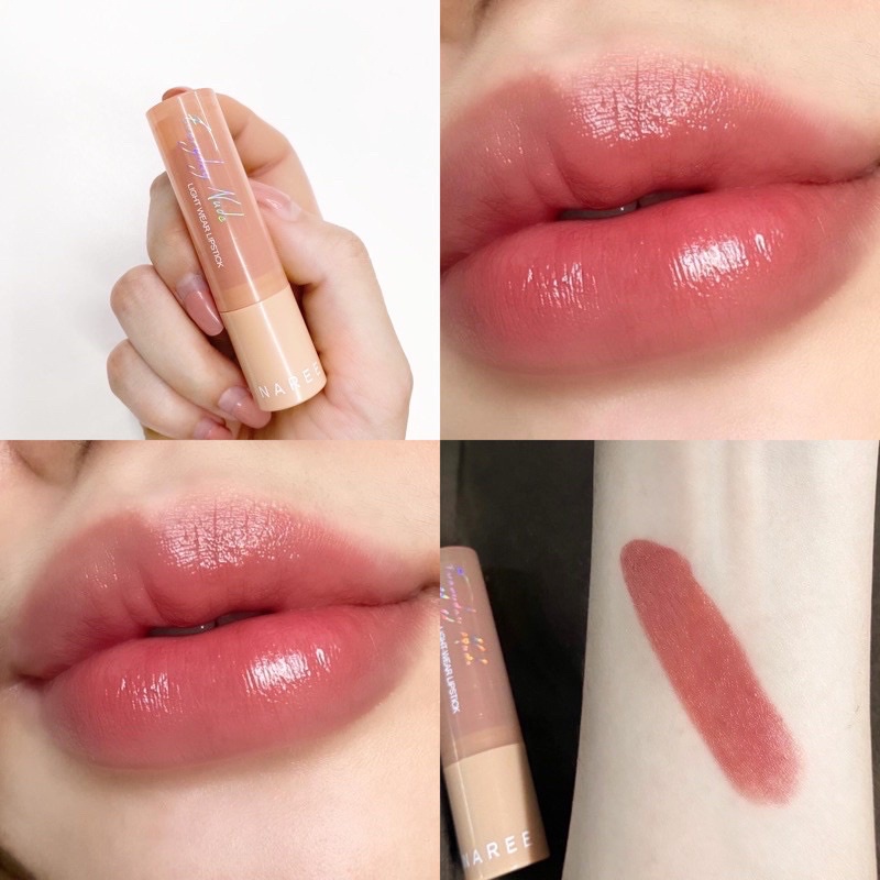NAREE นารี เอฟวรี่เดย์ นู้ด ไลท์ แวร์ ลิปสติก