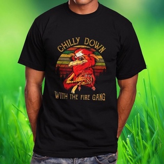 ใหม่ เสื้อยืด ลายเขาวงกต Chilly Down With The Fire Gang สีดํา สําหรับผู้ชาย S-3 Lnjnhf32Mdphbo01