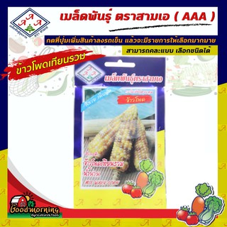 AAA 🇹🇭 ผักซอง A107# ข้าวโพดเทียนรวม (พันธุ์น้ำน่าน) เมล็ดพันธุ์ เมล็ดพันธุ์ผัก เมล็ดพันธุ์ ผักสวนครัว ตราAAA สามเอ