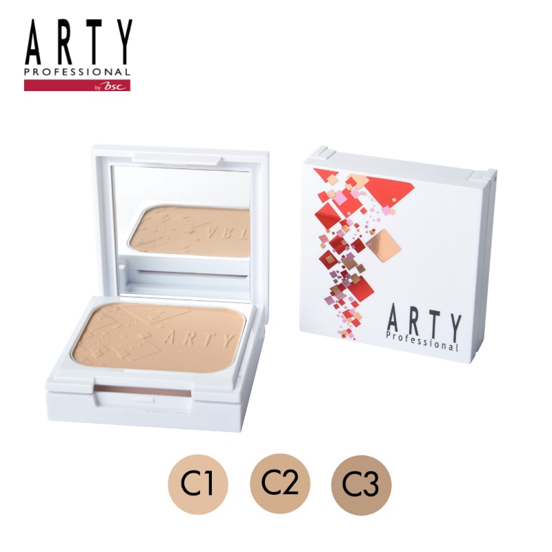 แป้งผสมรองพื้น คุมมัน ARTY PROFESSIONAL AURA POWDER FOUNDATION SPF 25 PA++ตลับจริง+รีฟิว