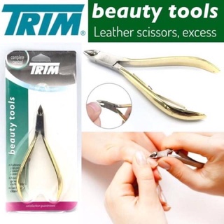 **พร้อมส่ง**Trim nail trimmer กรรไกรตัดหนัง กรรไกรตัดเล็บ สแตนเลส ปลายโค้งแหลม ตัวใหญ่ ตัดเล็บขบฝังลึก ด้ามทอง