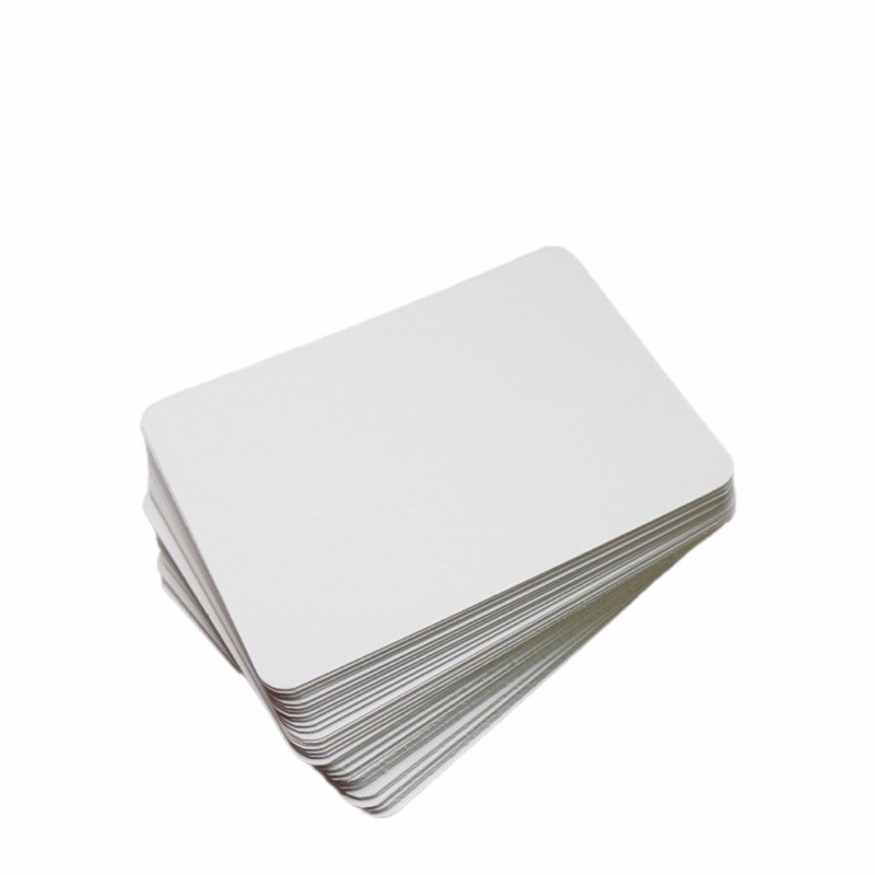 กระดาษนามบัตร บัตรคำ การ์ดอวยพร แบบด้าน/แบบมัน 180แกรม 9*5.5ซม. แพค 50/100/250แผ่น กระดาษการ์ดขาว พร้อมส่ง US.Station - รูปที่ 2