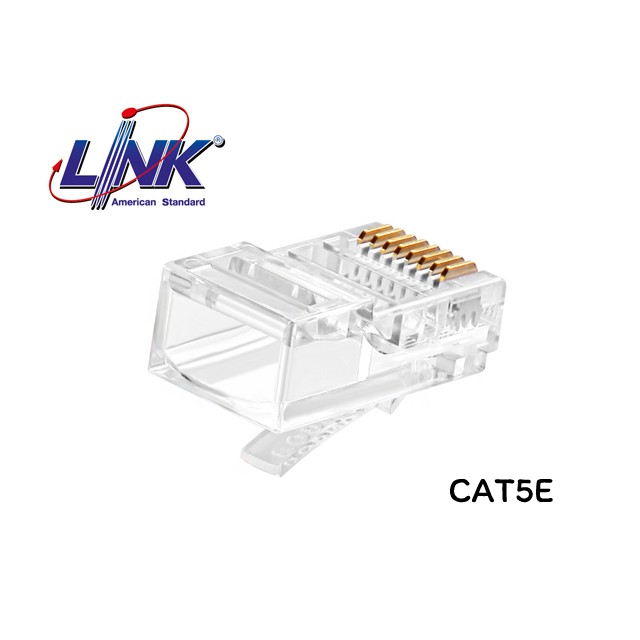 ของแท้!! US-1001 / US-1051-3 หัวแลน CAT5e ตัวผู้ แบรนด์ Link แท้ 100% บรรจุถุงละ 10 ชิ้น