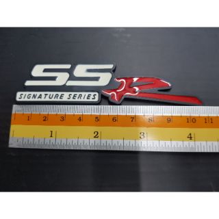 Logo SSR signature series ของรถ Chevrolet งานเหล็ก  11x2.5cm