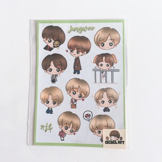 สติกเกอร์ขนาด A6 ลาย Mini Jungwoo