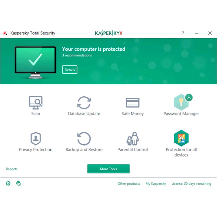 Kaspersky Total Security 2018 (3PC/1Y) แบบกล่อง ของแท้ #1