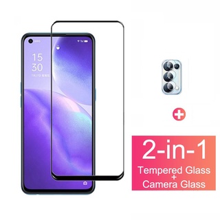 ฟิล์มกระจกเต็มจอ Oppo Reno 5/ 5 Pro   ฟิล์มเต็มจอ  ฟิล์มกันกระแทก ฟิล์มเลนส์