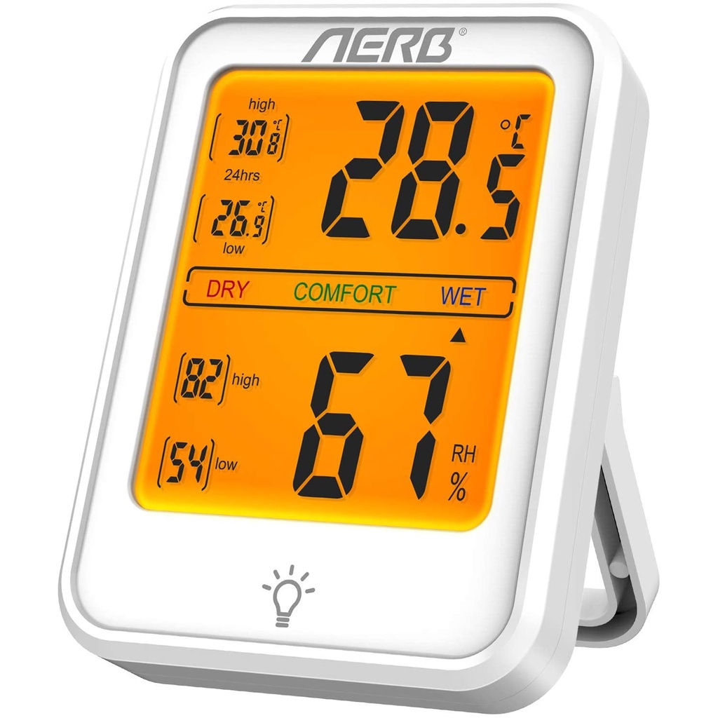 Thermometer + Hygometer เครื่องวัดอุณหภูมิ และ ความชื้น ดิจิตอล AERB Germany แม่นยำ รวดเร็ว สวยงาม