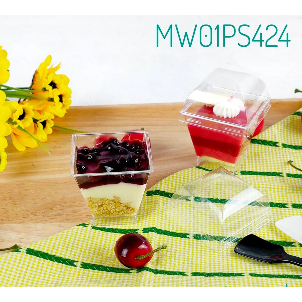 มาวินช้อป ขายปลีก ถ้วยมูสเค้ก 424 ฝาโดม ห่อ25ชุด - รูปที่ 2