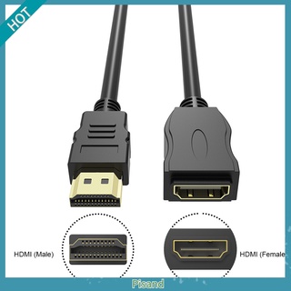 Pisand DOONJIEY สายเคเบิลต่อขยาย HDMI ตัวผู้ เป็นตัวเมีย 0.3 0.5 1 1.5 ม. ชุบทอง