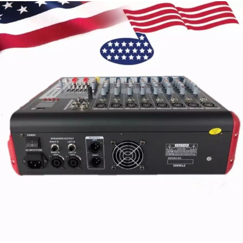 เพาเวอร์มิกเซอร์ มิกเซอร์ 8ช่อง Power Mixer เครื่องเสียง ขยายเสียง Power mixer ( 8 channel ) รุ่น FXQ8/16